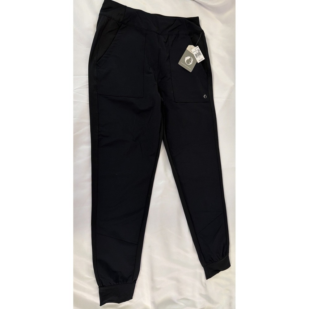 The American Outdoorsman Pants Womens Small Black Cargo Joggers Hiking Outdoors